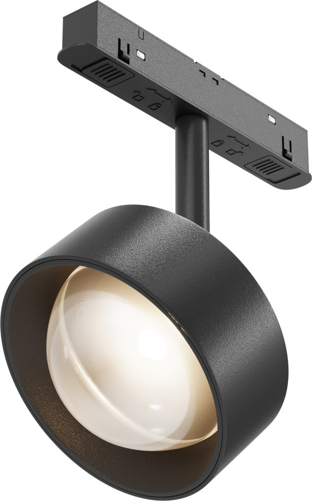 Трековый светильник магнитный 15W 48V Maytoni Lens TR217-2-15W3K-B (tr217-2-15w3k-b)