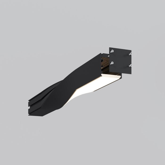 Радиусный профиль 35x35 Twist левый черный Maytoni ALM-3535R-B-TL-90-04M (alm-3535r-b-tl-90-0_4m)