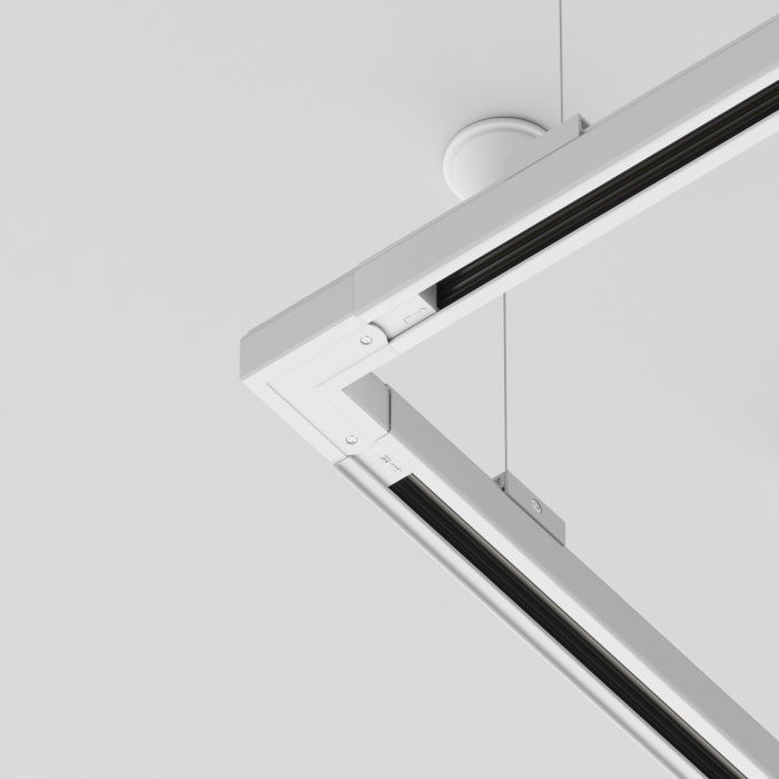 Коннектор угловой внешний Trinity белый трехфазный Maytoni Technical TRA005CL-31W-L (tra005cl_31w_l)