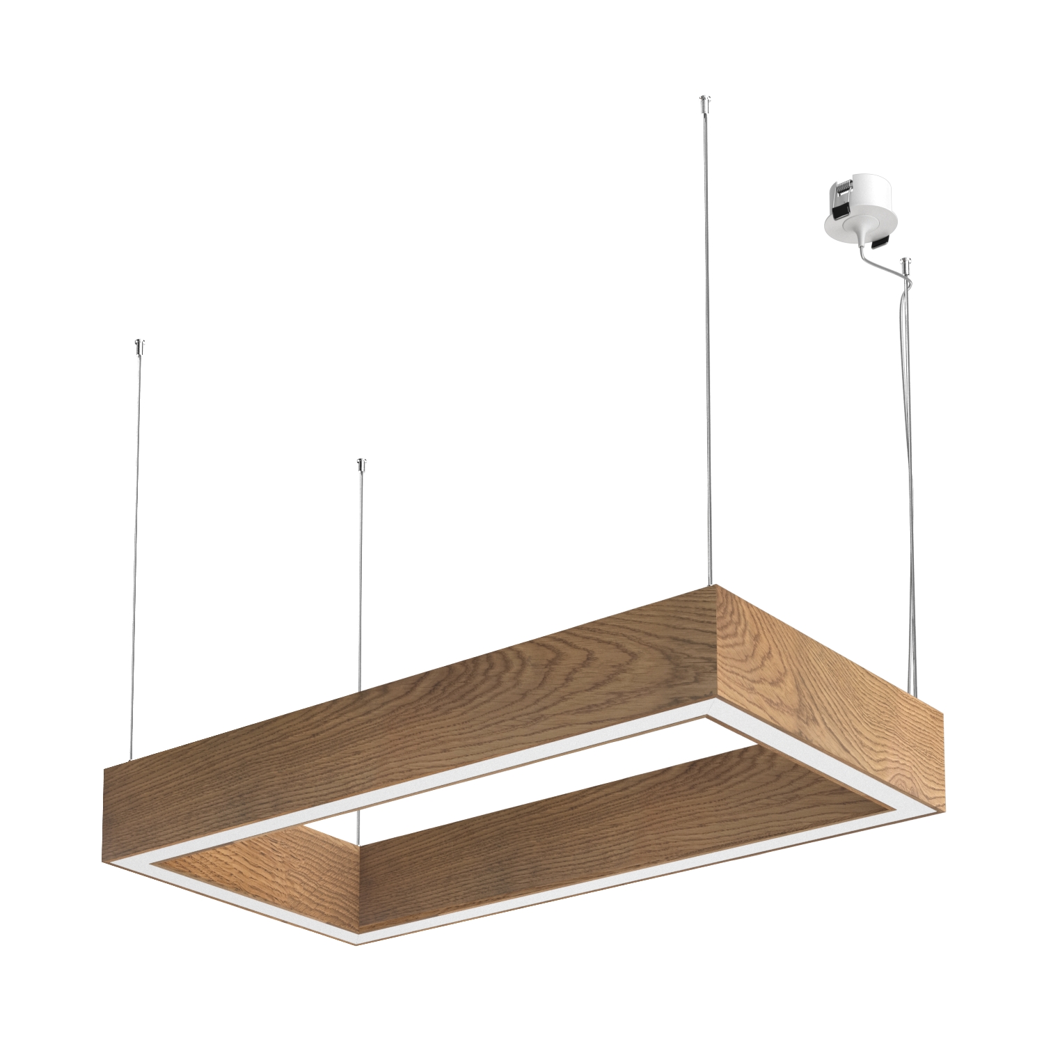 Подвесной светодиодный светильник Ledron KVADRO Basic 340х700 White 4000K (4835)