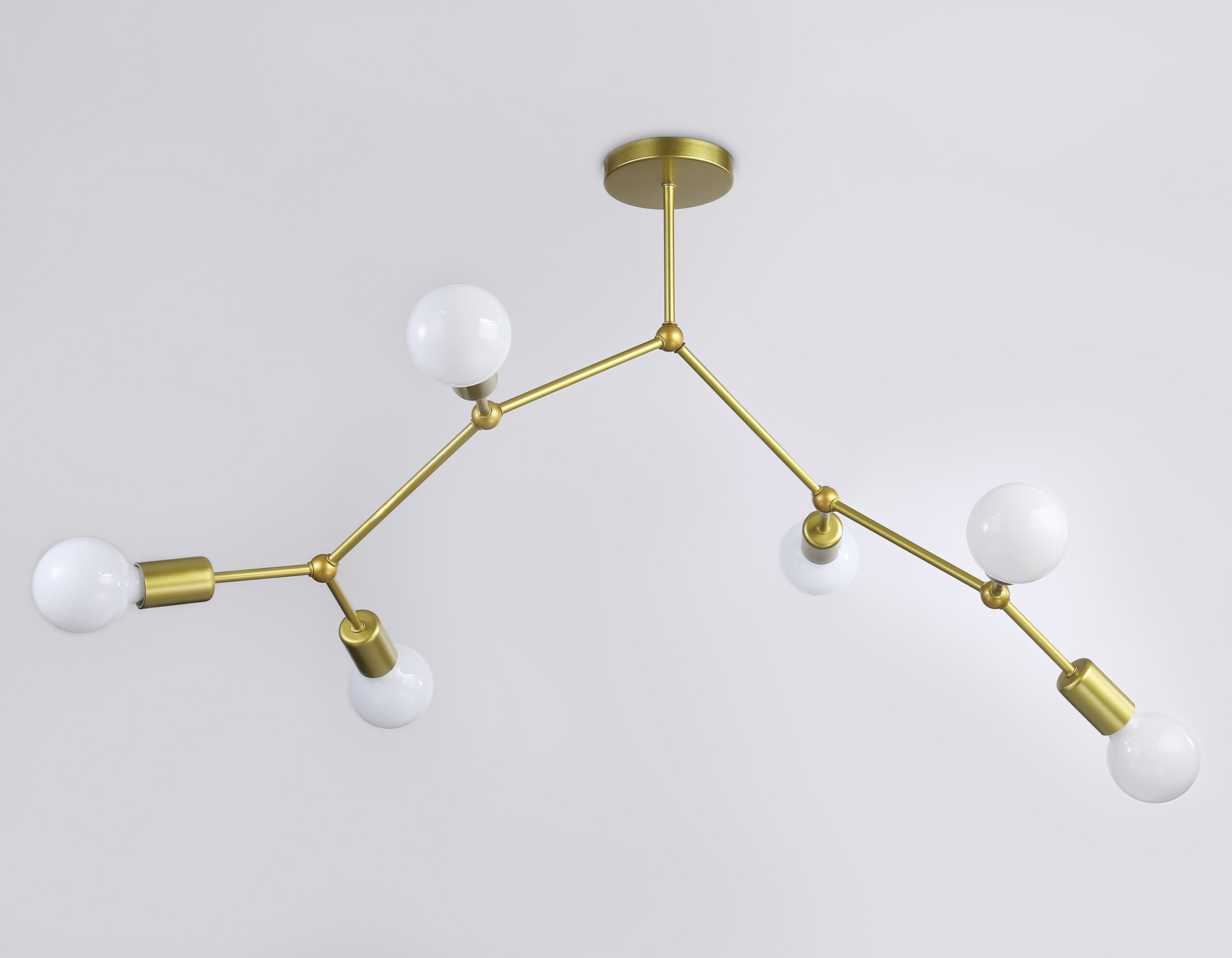 Потолочный светильник в стиле лофт TR8038/6 BS латунь E27*6 max 40W D670*590