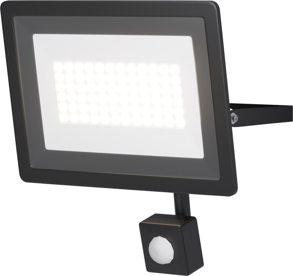 Прожектор уличный светодиодный с датчиком движения Maytoni Flood FL001-L50B4KSR (fl001-l50b4ksr)