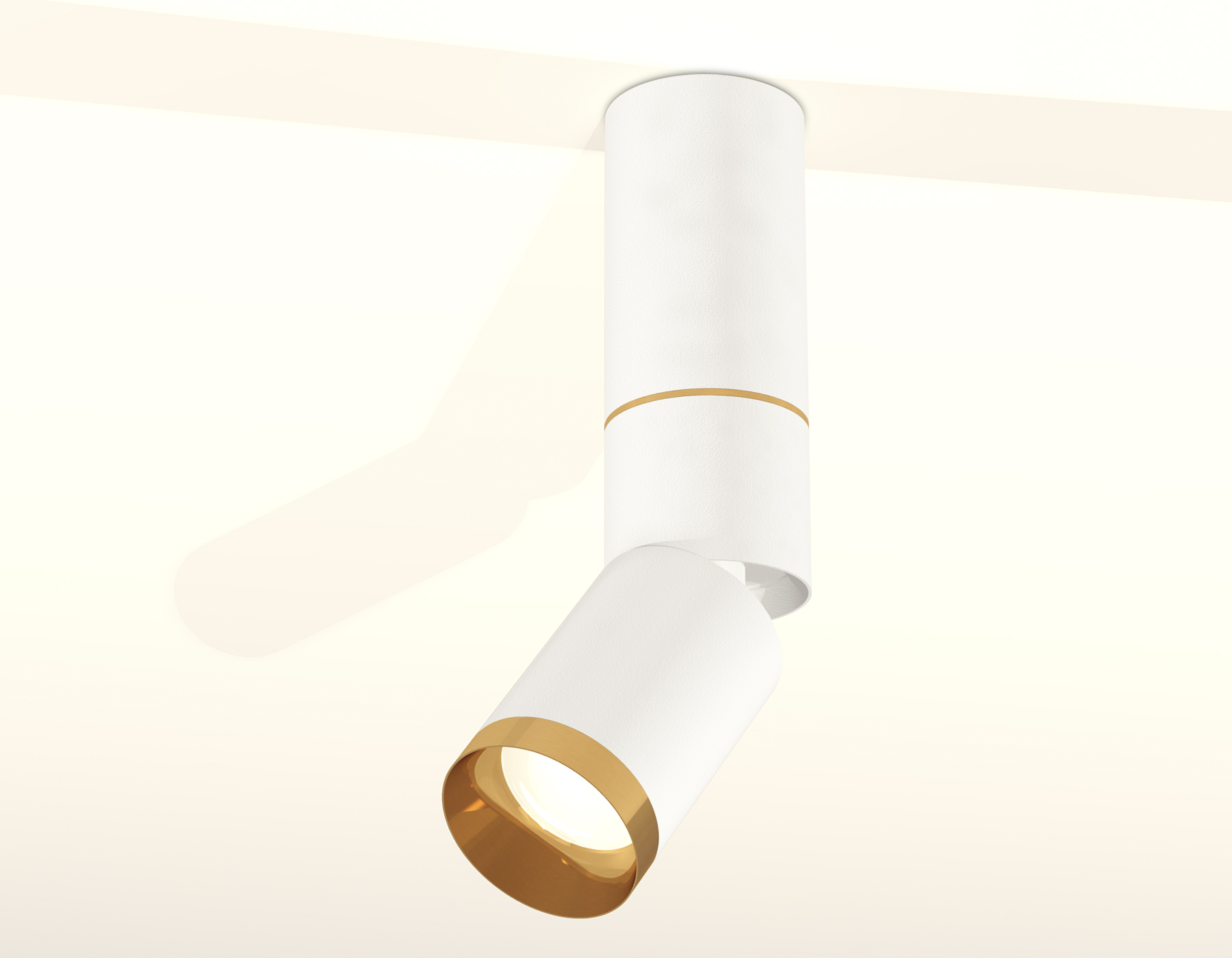 Комплект накладного поворотного светильника XM6312130 SWH/PYG белый песок/золото желтое полированное MR16 GU5.3