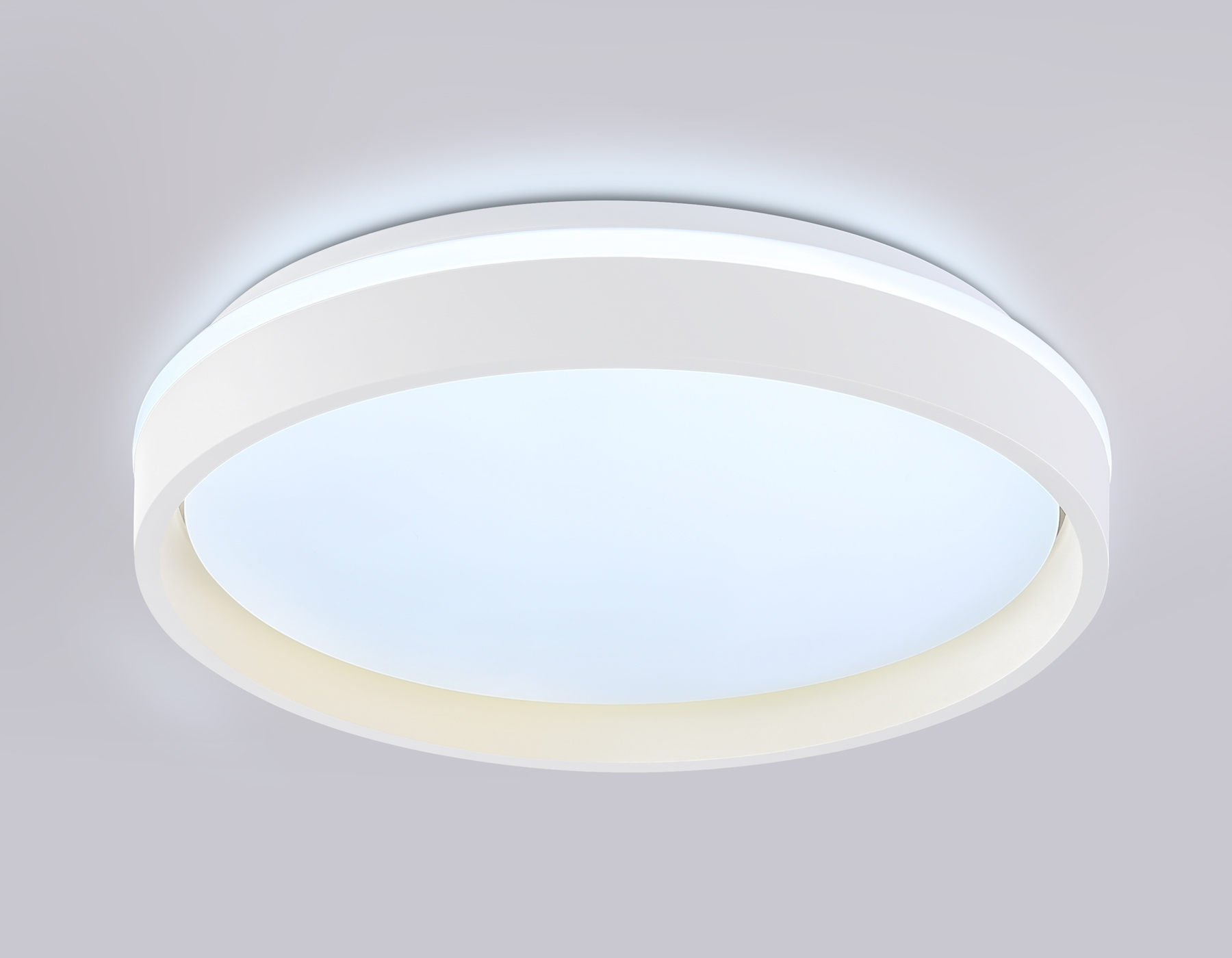 Светодиодный светильник RGB с пультом управления FZ601 WH/GD белый/золото IP20 46W 3000K-6500K+RGB D390*80 (ПДУ ИК)