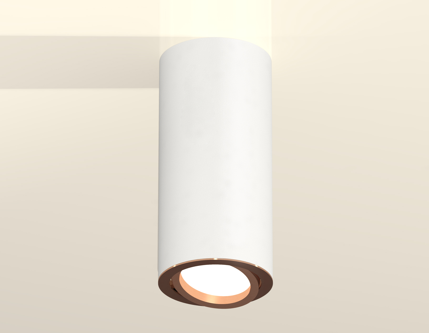 Комплект накладного поворотного светильника XS7442005 SWH/PPG белый песок/золото розовое полированное MR16 GU5.3 (C7442, N7005)