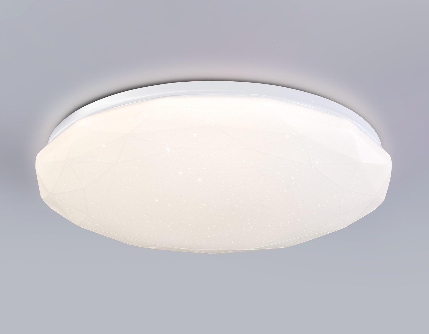 Светодиодный светильник RGB с пультом управления FZ418 WH белый IP20 66W 3000K-6500K+RGB D480*65 (ПДУ ИК)