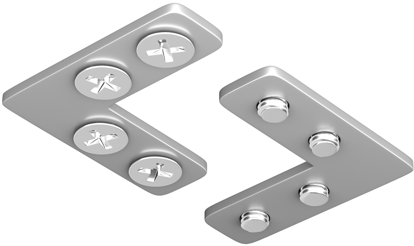 Соединитель угловой для шинопроводов Exility Gravity натяжного потолка 2шт магнитный Maytoni Technical TRA034CL-SC-42S