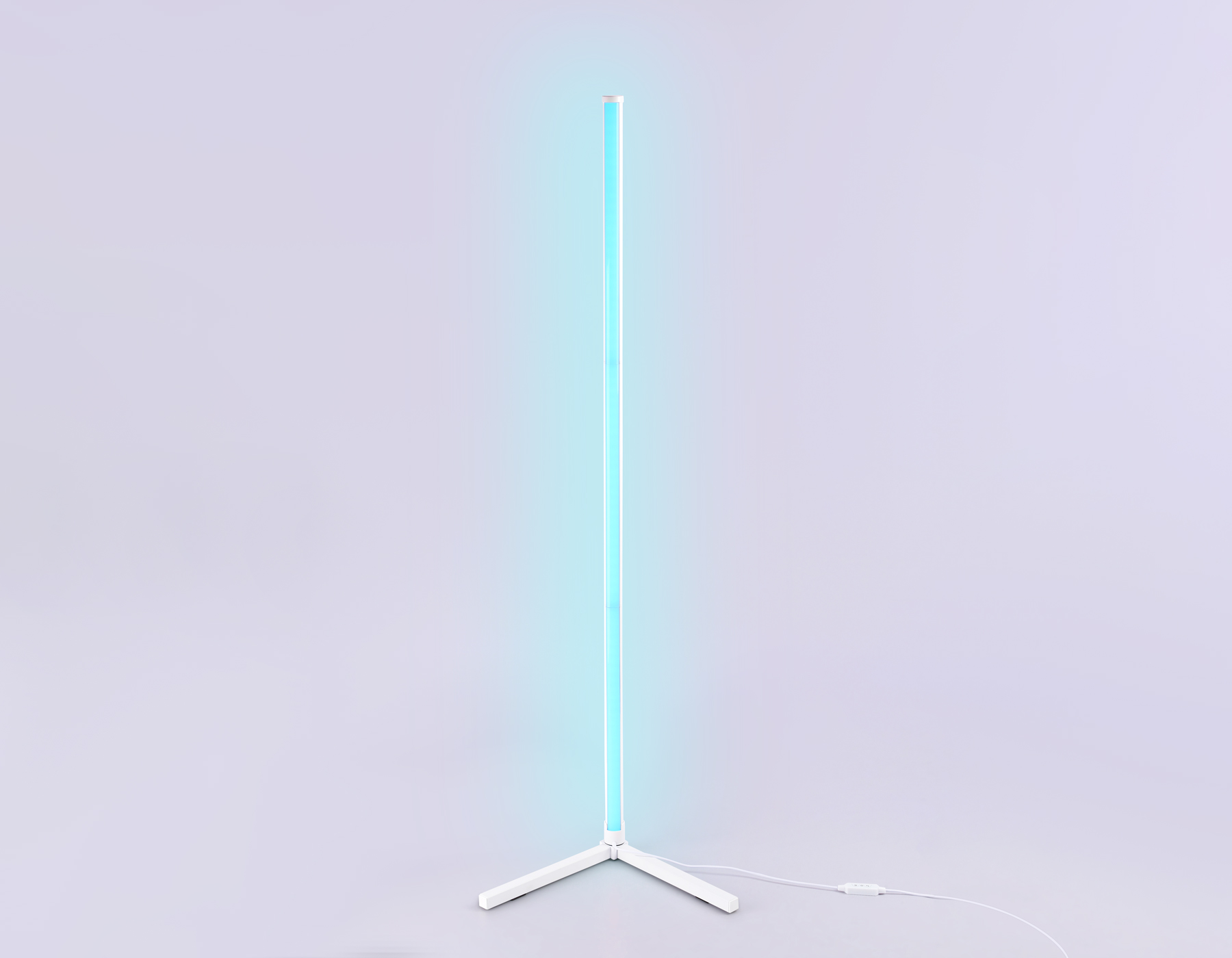 Светильник светодиодный напольный RGB с пультом FL8020 WH белый LED 15W RGB D32*1250 (ПДУ РАДИО 2.4G)