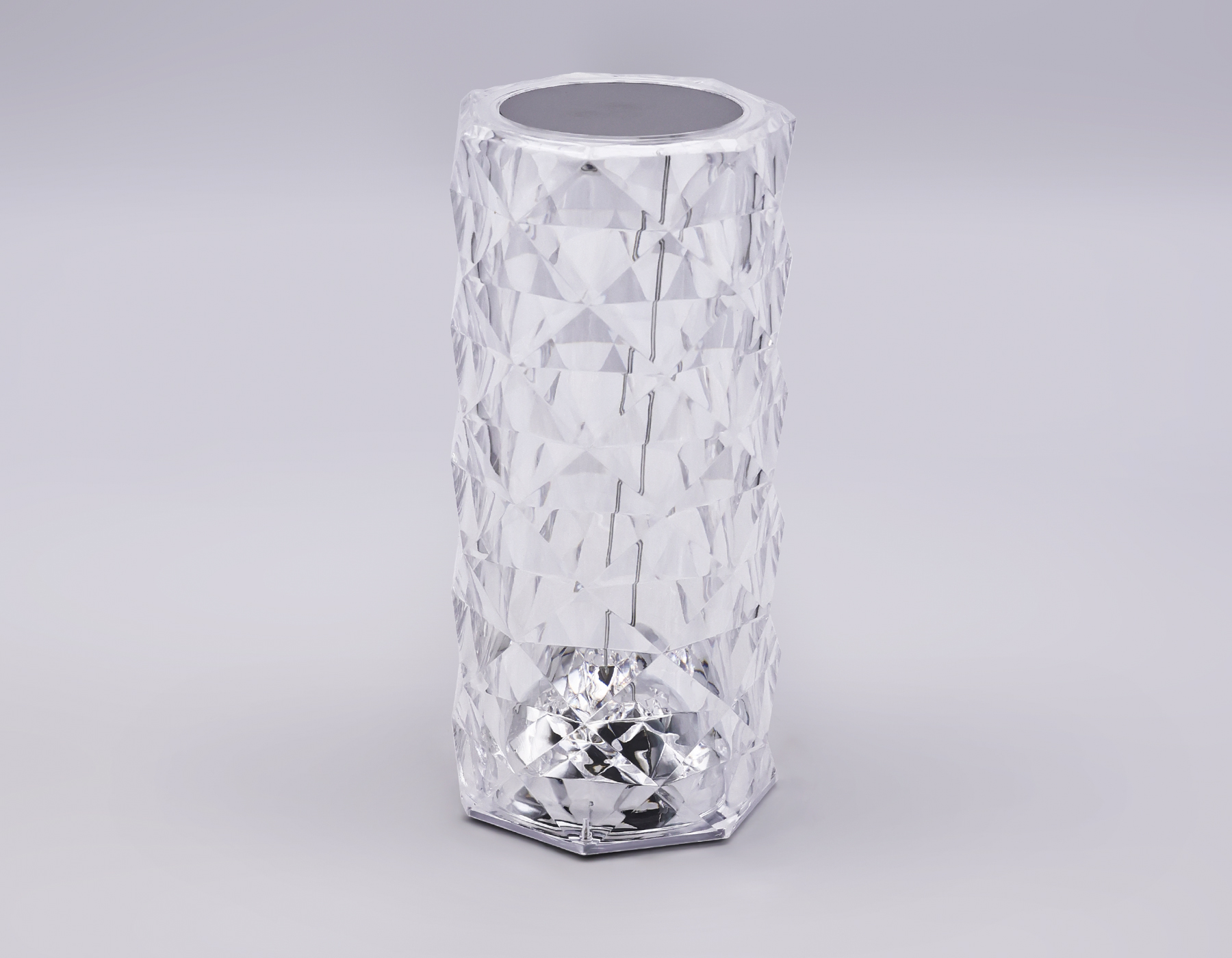 Настольная светодиодная лампа с сенсорным выключателем и встроенной аккумуляторной батареей DE8018 CL прозрачный LED 3000K/4200K/6400K 3W