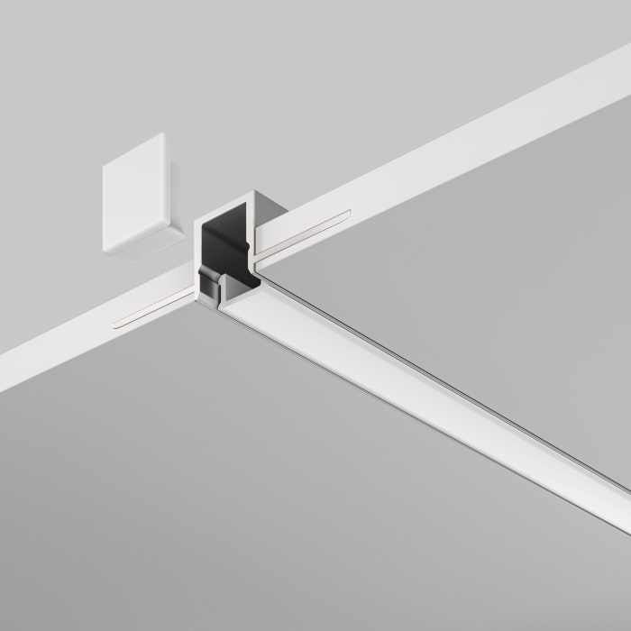 Алюминиевый профиль скрытого монтажа 53x13 Maytoni Led Strip ALM-5313A-S-2M (alm-5313a-s-2m)