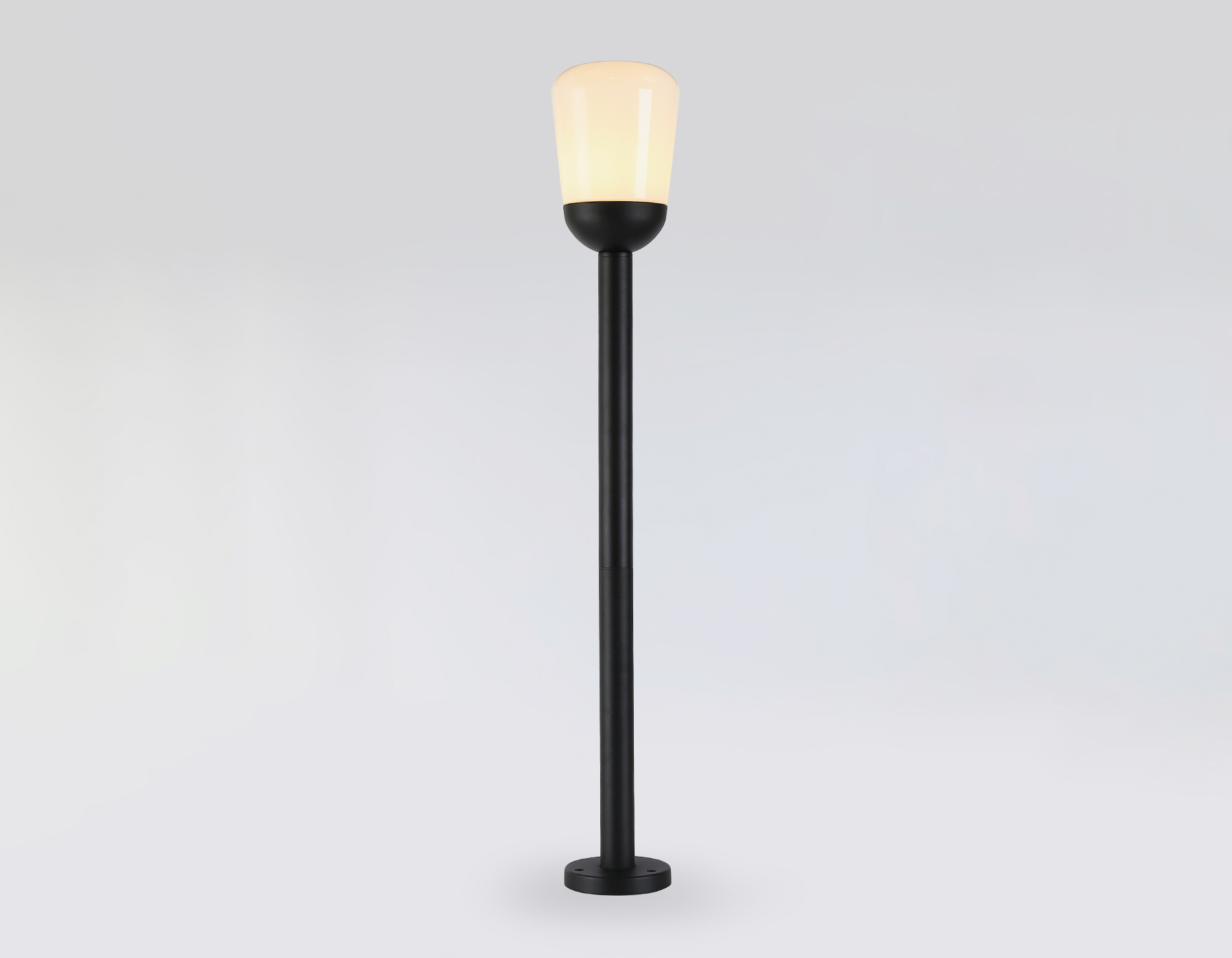 Уличный ландшафтный светильник ST2095 BK/FR черный/белый матовый IP54 E27 max 40W D150*950