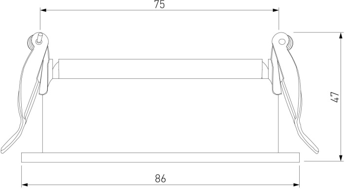 Светильник встраиваемый Elektrostandard Tune 2501401 GU10 черный (a065466)