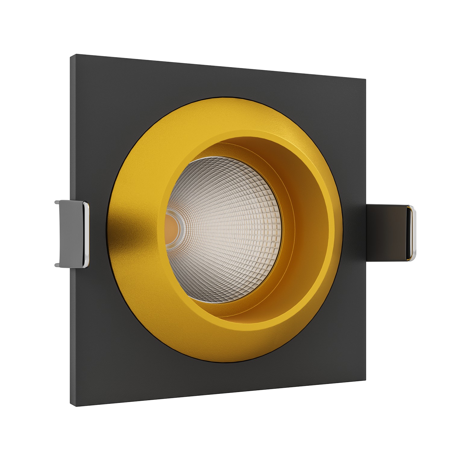 Встраиваемый светодиодный светильник Ledron GIZA MINI SQ Black-Gold (2091)