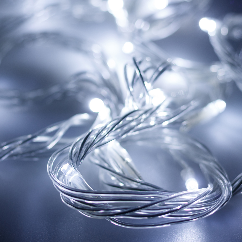 Светодиодная гирлянда ARD-STRING-HOME-10000-CLEAR-99LED-RUN WHITE (230V, 10.5W) (Ardecoled, IP20) 025915