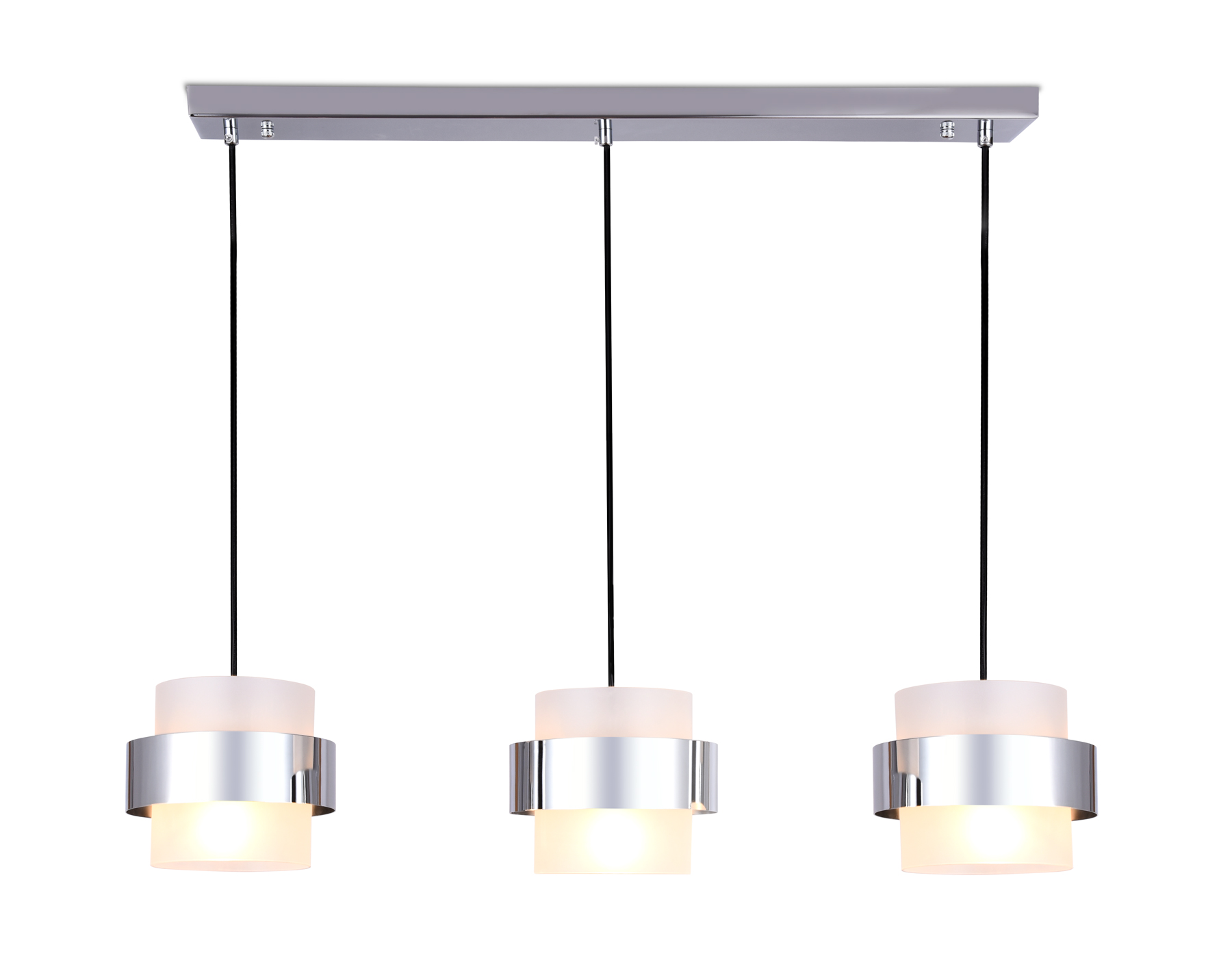 Подвесной светильник со сменной лампой TR3651/3 CH/FR хром/матовый E27/3 max 40W 820*180*700