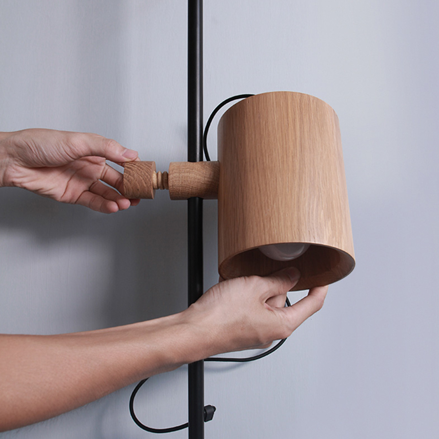 Деревянный настенный светильник под сменную лампу Ledron DREAM (11330)