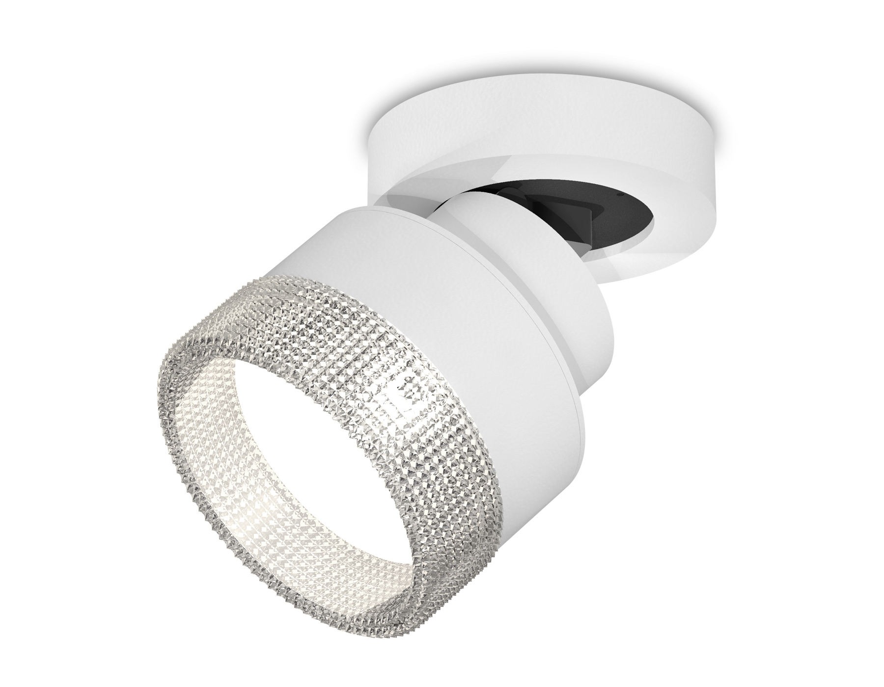 Комплект накладного поворотного светильника с композитным хрусталем XM8101040 SWH/CL белый песок/прозрачный GX53 (A2228, A2105, C8101, N8480)