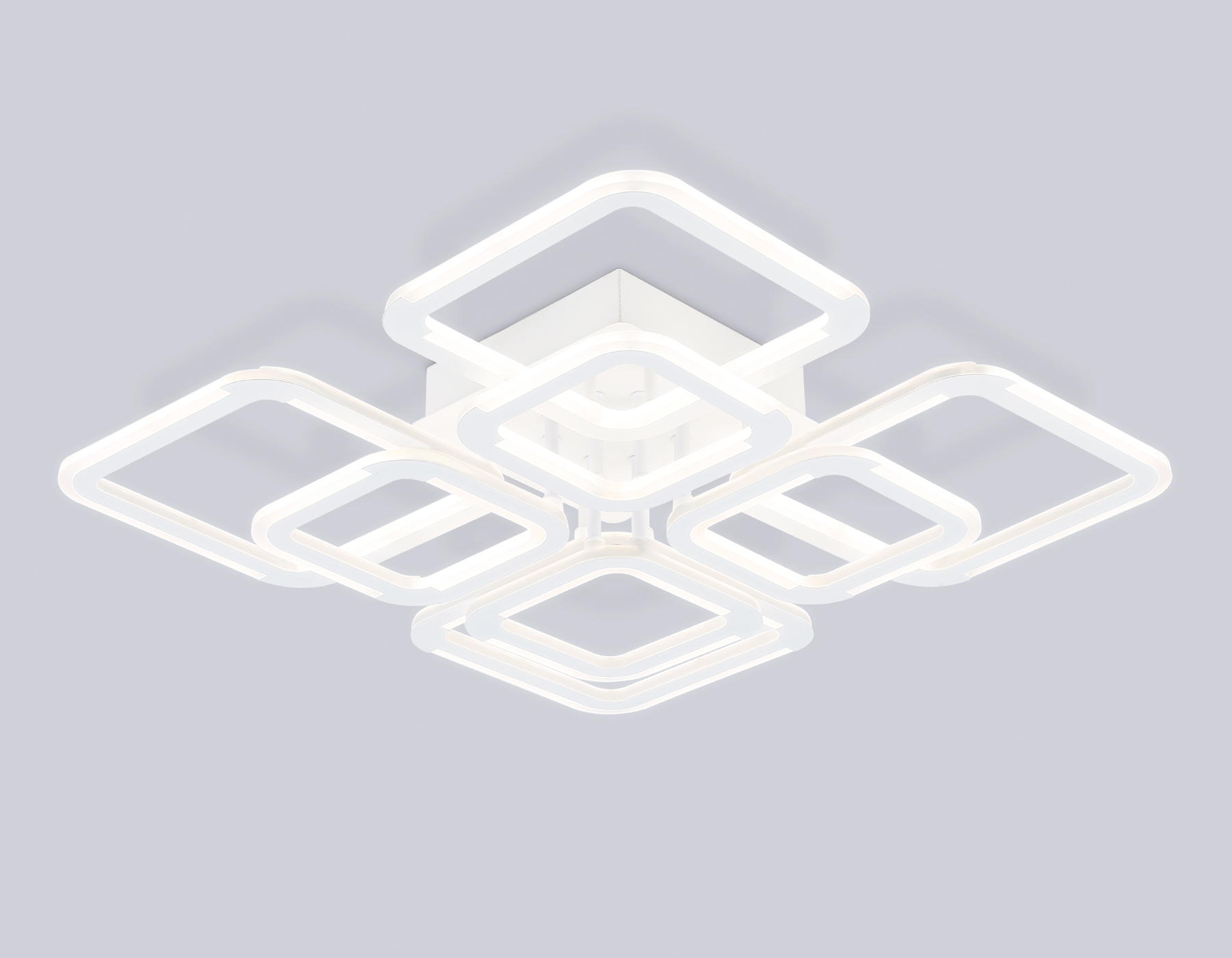 Светильник светодиодный потолочный FA8950/4+4 WH белый 101W 3000-6000K 540*540*120 (ПДУ ИК)