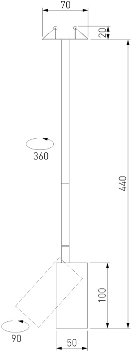 Встраиваемый светильник 8W черный Elektrostandard Drop 50242 LED (a061482)