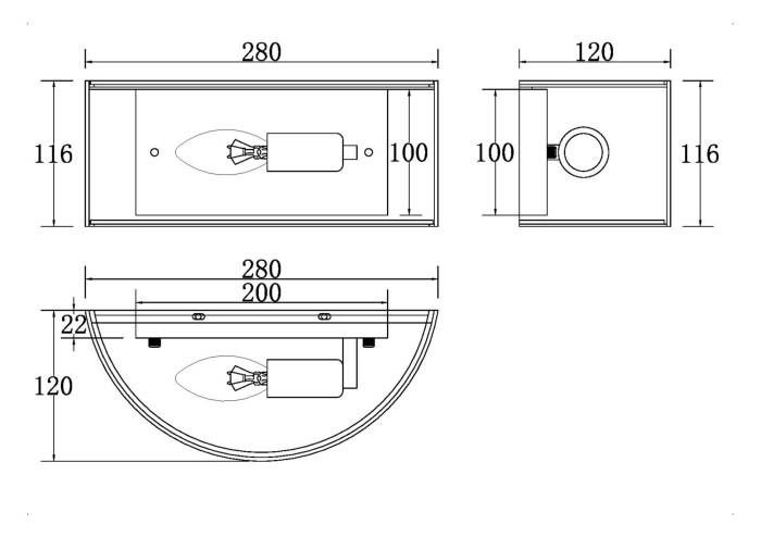 Настенный светильник Ripple MOD096WL-01CH (mod096wl_01ch)