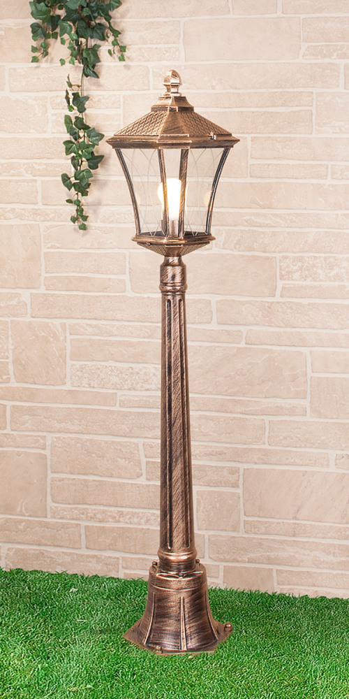 Наземный фонарь уличный черное золото арт GLXT-1450F Elektrostandard Virgo GLXT-1450F (electrostandart_a031929)