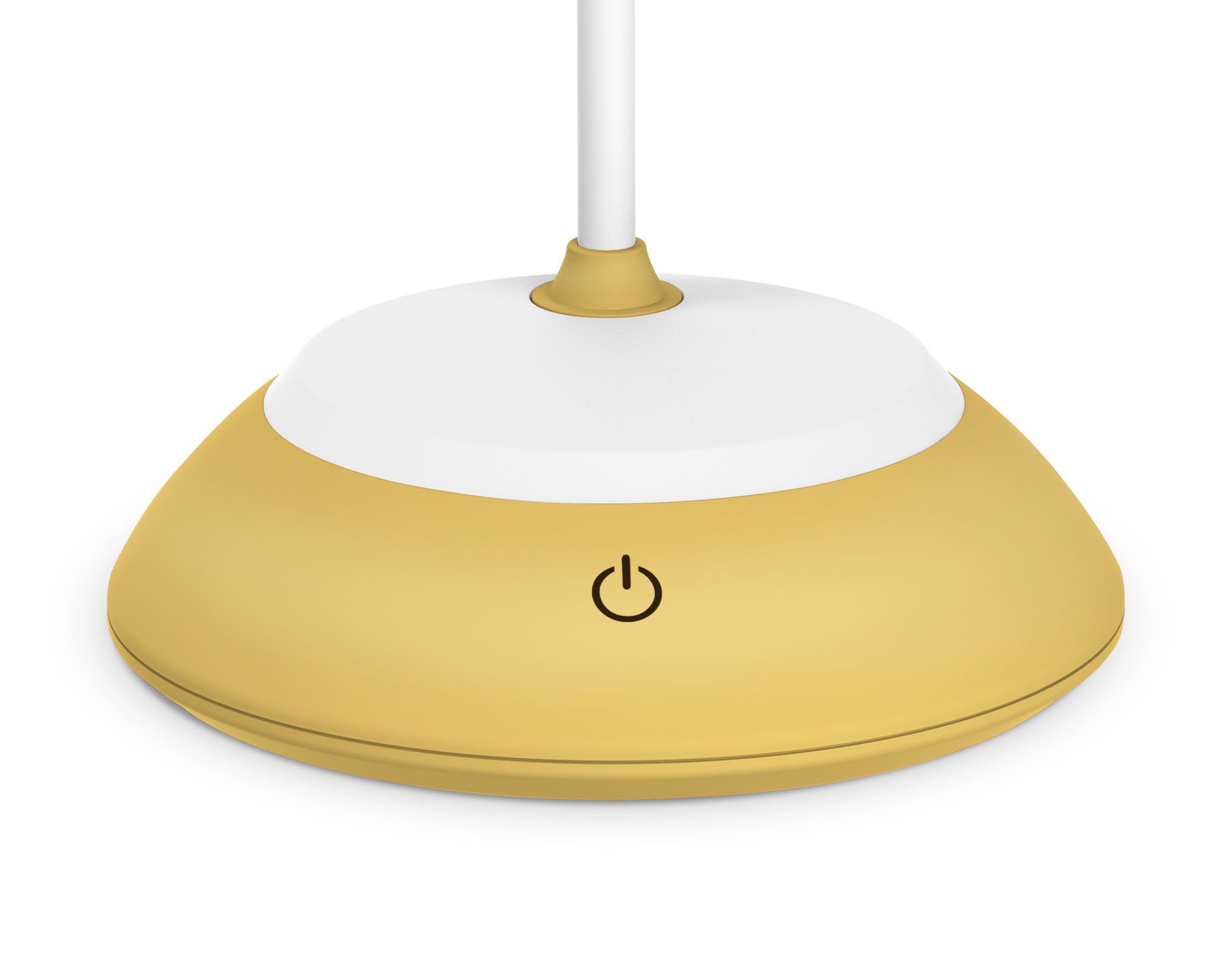 Светодиодная настольная лампа с аккумуляторной батареей, регулировкой цвета и USB-проводом DE602 YL/WH желтый/белый LED 2800-6500K 5W