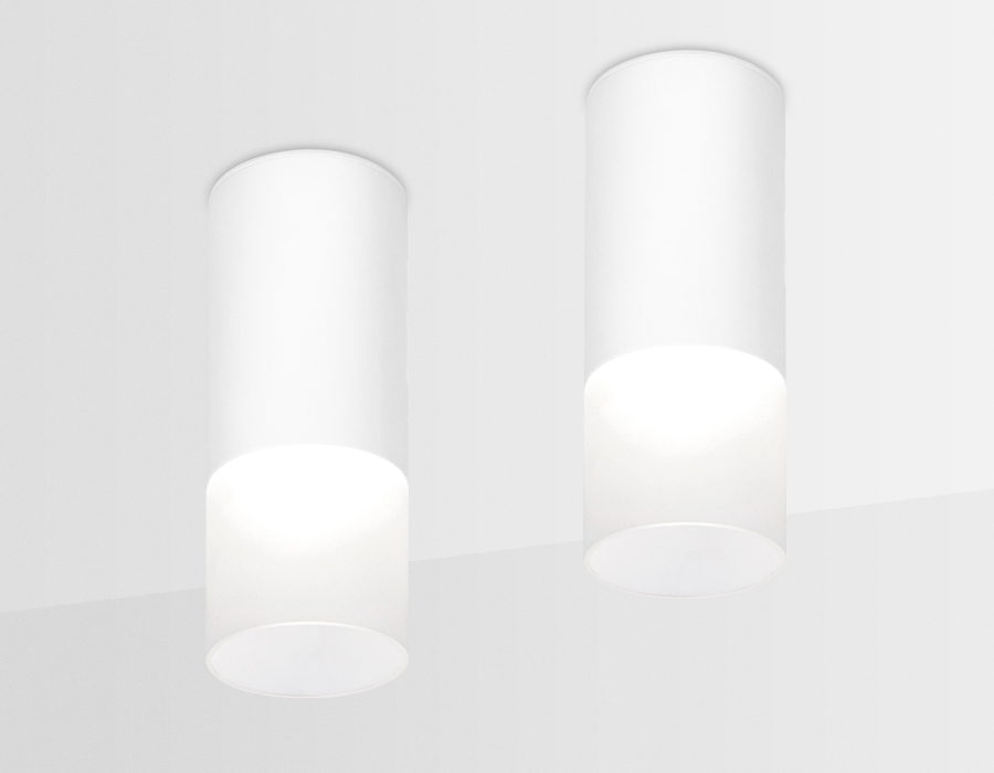 Накладной светодиодный точечный светильник TN230 WH/S белый/песок LED 4200K 5W D60*150