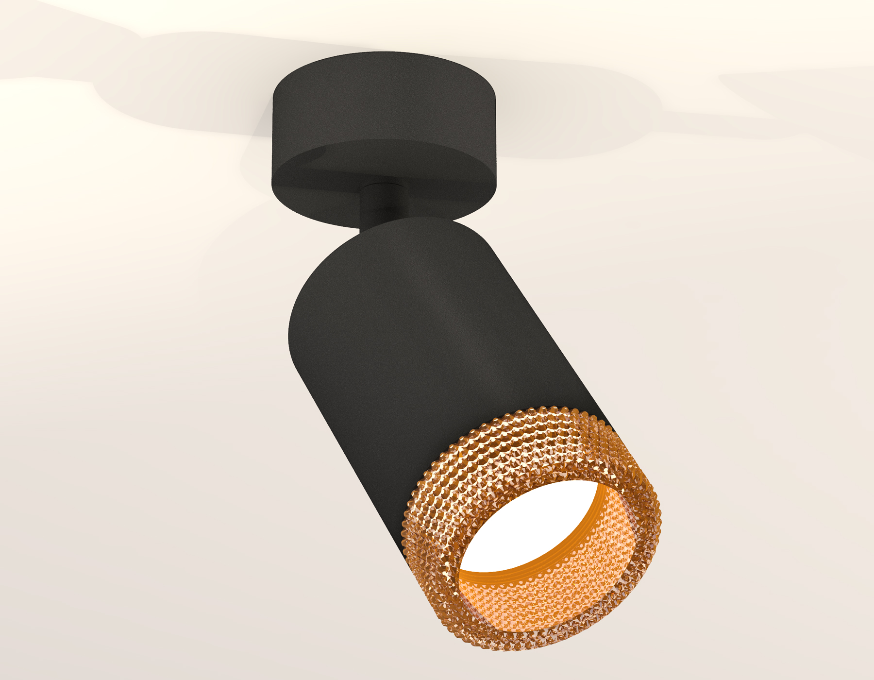 Комплект накладного поворотного светильника XM6313005 SBK/CF черный песок/кофе MR16 GU5.3 (A2210, C6313, N6154)