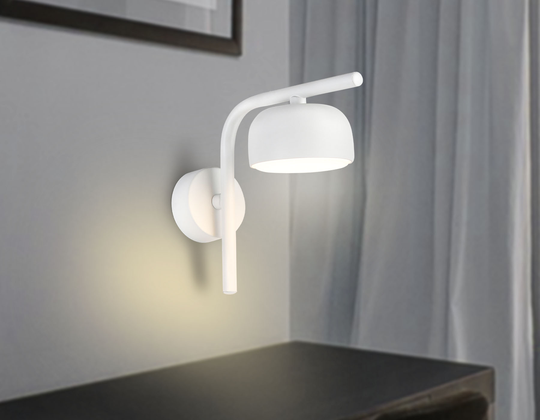 Светильник настенный со сменной лампой GU10 TN71042 WH белый GX53 max 12W 150*80*185