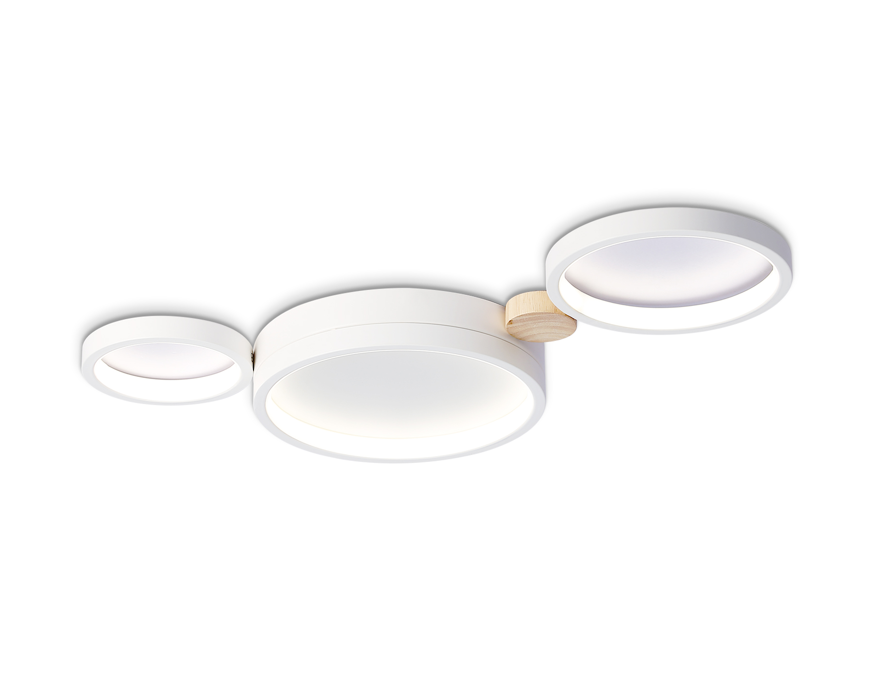 Настенно-потолочный светодиодный светильник с пультом FL4812/3 WH белый 3000K-6400K 45W 620*290*55 (ПДУ ИК)