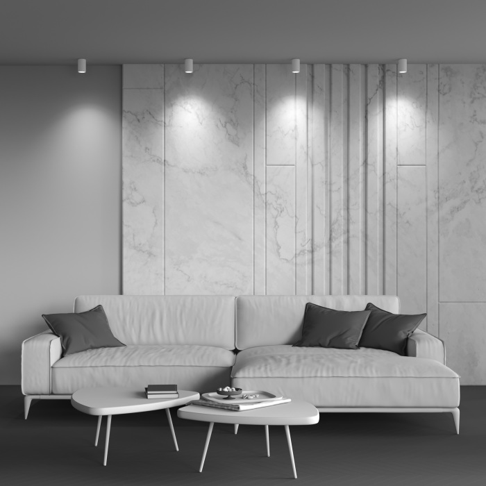 Потолочный светильник Zoom GU10 1x50Вт IP 65 Maytoni Technical C029CL-01-S-W (c029cl-01-s-w)