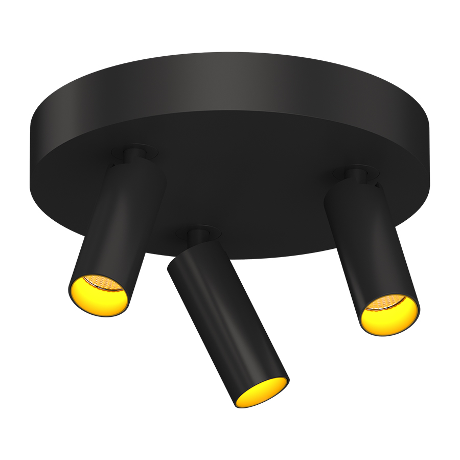 Накладной поворотный светодиодный светильник Ledron SAGITONY R3 S40 Black-Gold 4000K (10859)