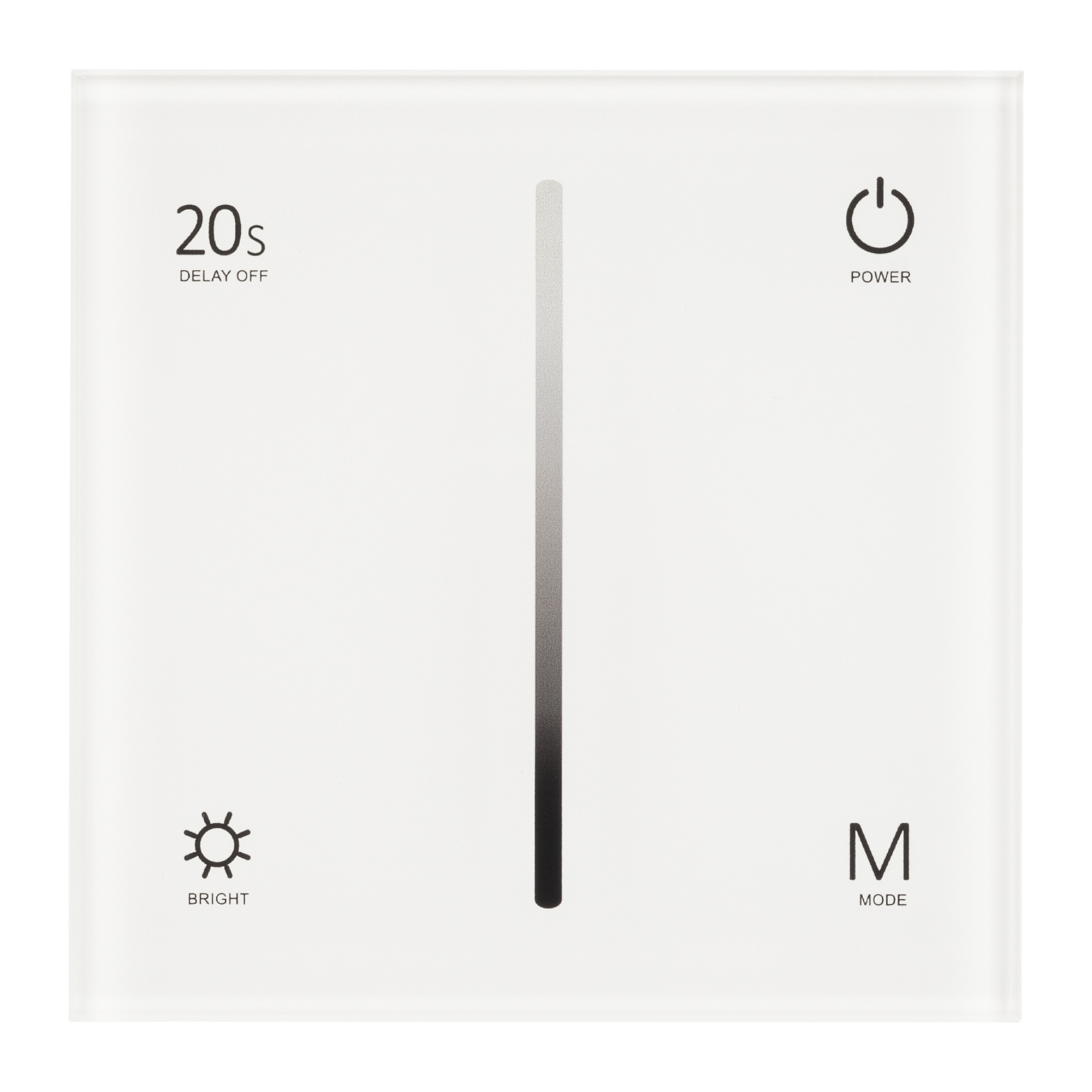 Панель SMART-P6-DIM-G-IN White (12-24V, 4x3A, Sens, 2.4G) (Arlight, IP20 Пластик, 5 лет) 034781