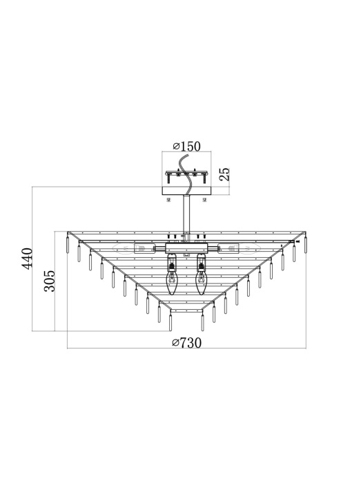Потолочная люстра Mazzo MOD130CL-14G (mod130cl_14g)