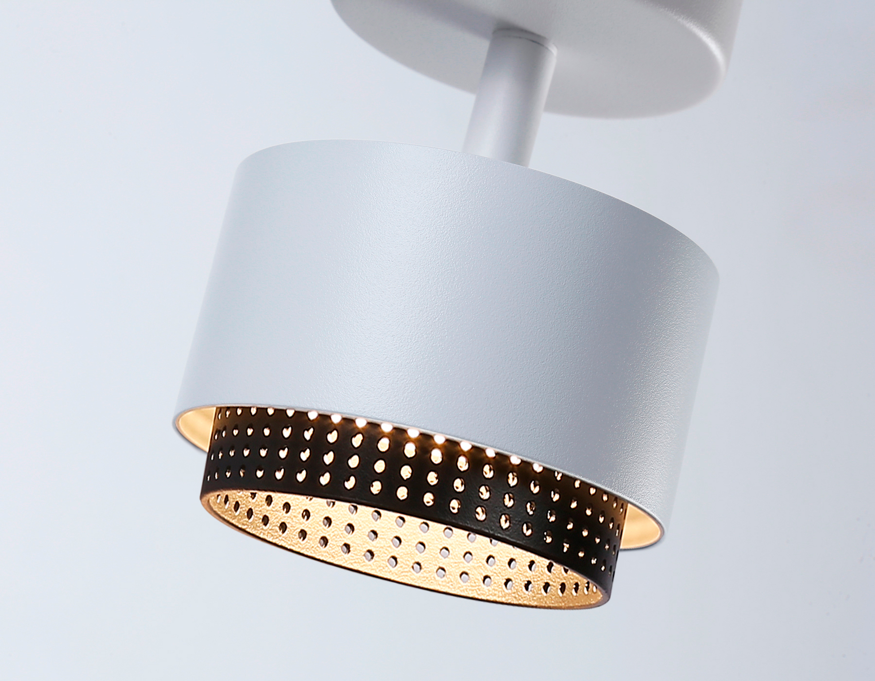 Настенно-потолочный поворотный спот со сменной лампой GX53 TN71279 WH/BK белый/черный GX53 max 12W D95*137