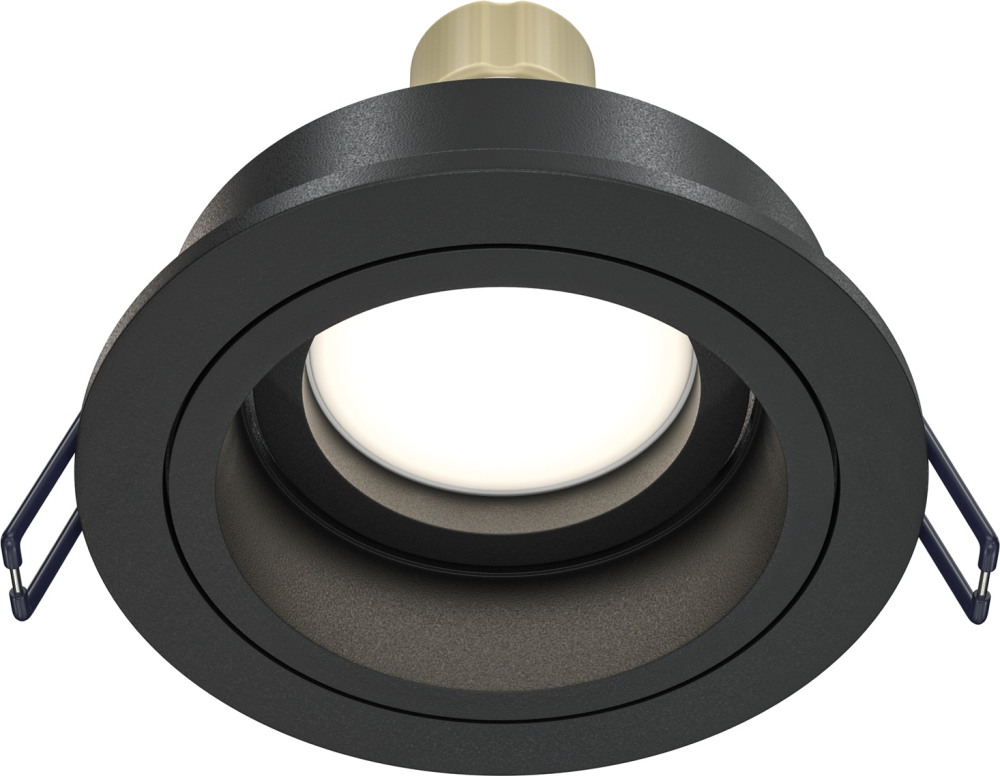 Встраиваемый светильник Atom GU10 1x50Вт Maytoni Technical DL025-2-01B (dl025-2-01b)