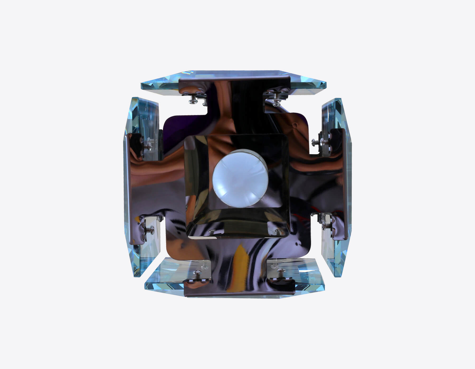 Подвесной светильник с хрусталем TR5107 CH/CL хром/прозрачный E27/1 max 40W 150*150*1200