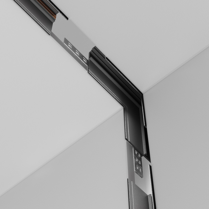 Коннектор угловой внутренний Exility встраиваемый черный магнитный Maytoni Technical TRA034CL-42B