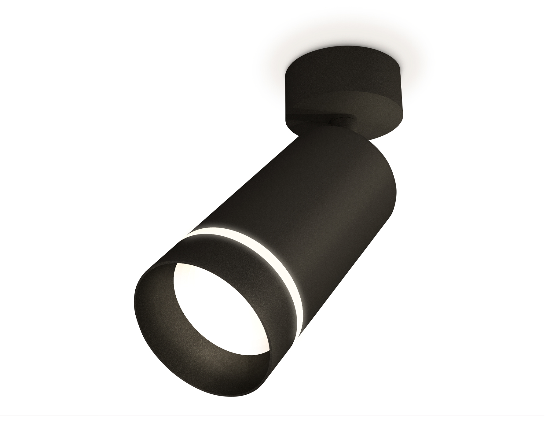 Комплект поворотного светильника с акрилом XM6323014 SBK/FR черный песок/белый матовый MR16 GU5.3 (A2210, C6323, N6229)