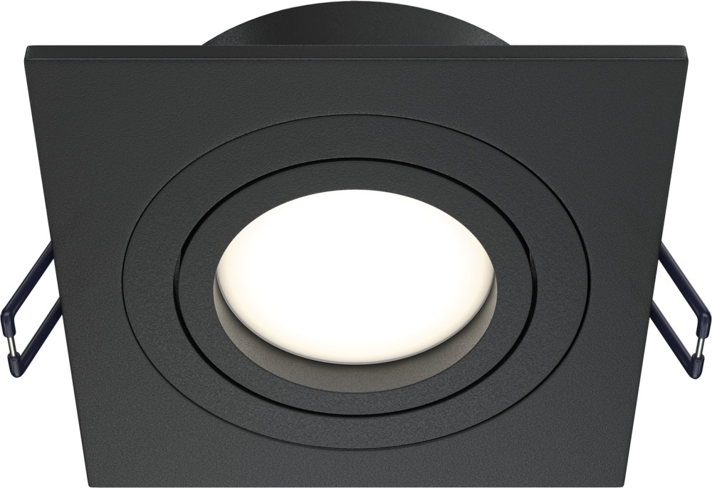 Встраиваемый светильник Atom GU10 1x50Вт Maytoni Technical DL024-2-01B (dl024-2-01b)