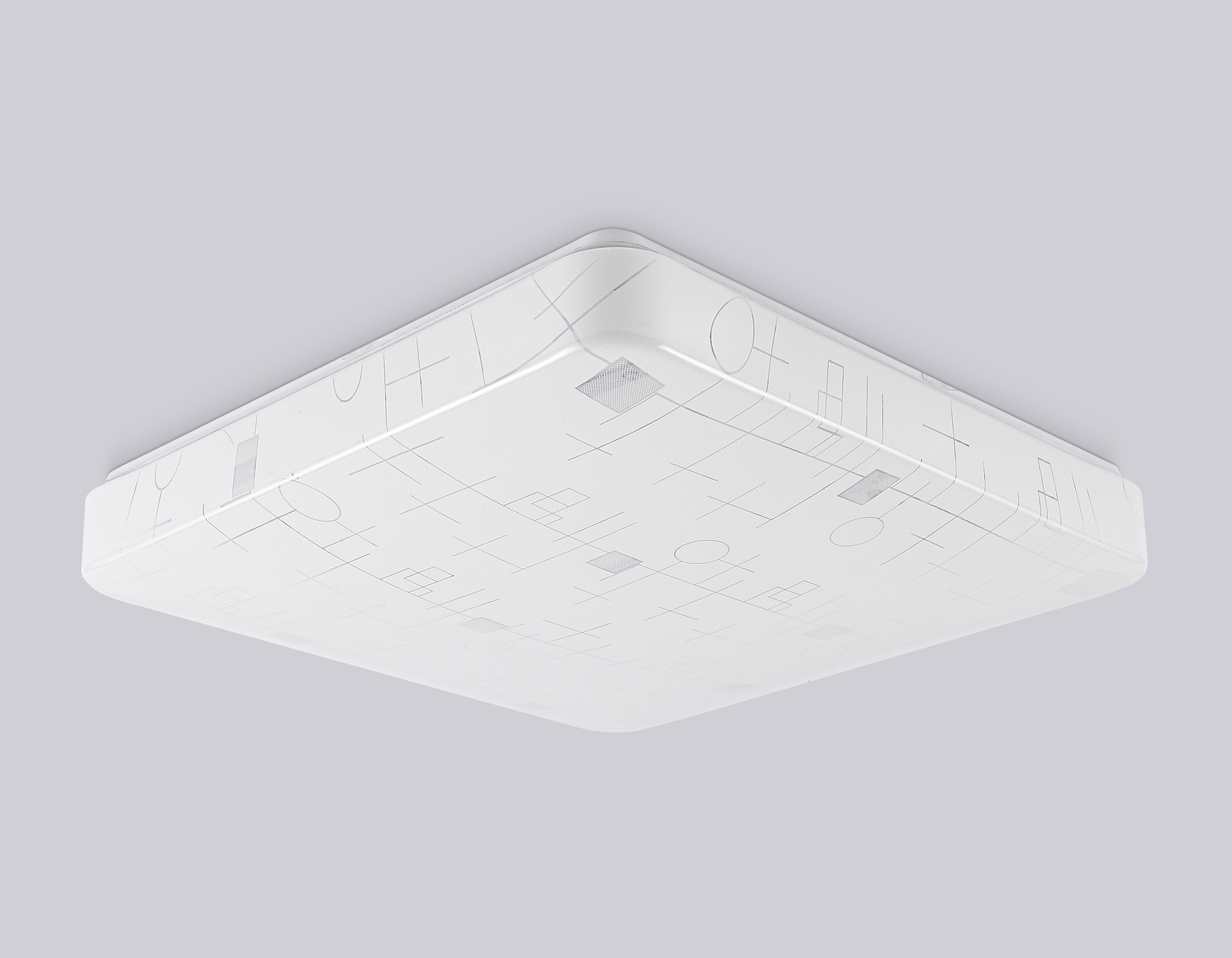 Потолочный светодиодный светильник FZ1156 WH белый 30W 6400K 370*370*85 (Без ПДУ)