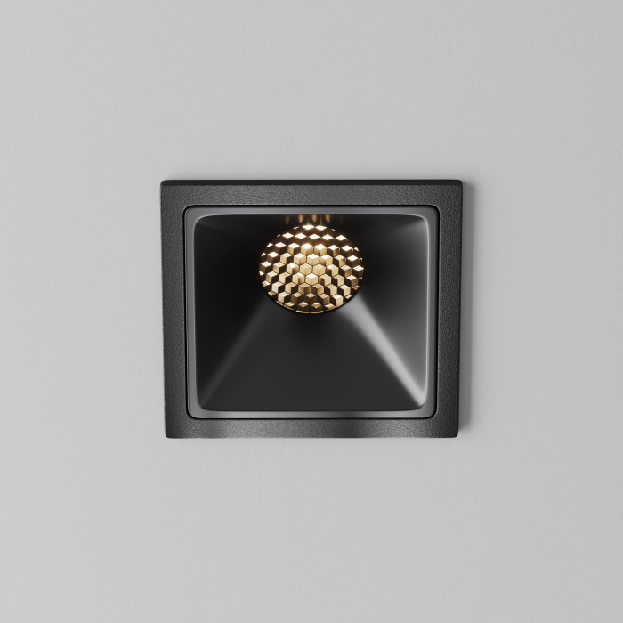 Встраиваемый светильник Maytoni Alfa LED DL043-01-10W3K-SQ-B-1 (dl043-01-10w3k-sq-b-1)