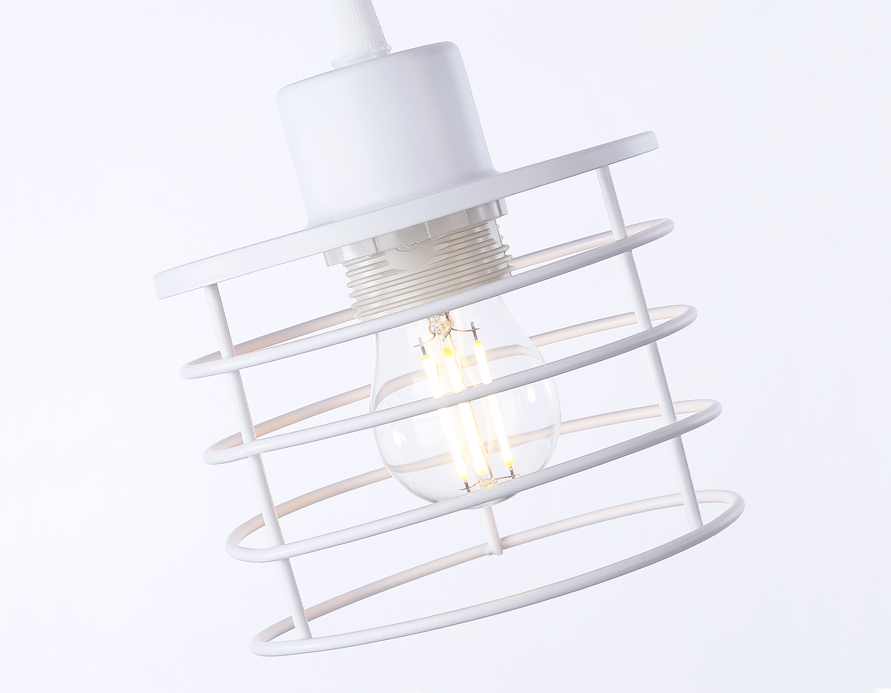 Подвесной светильник в стиле лофт TR8078/3 WH белый E27*3 max 40W D372*1170