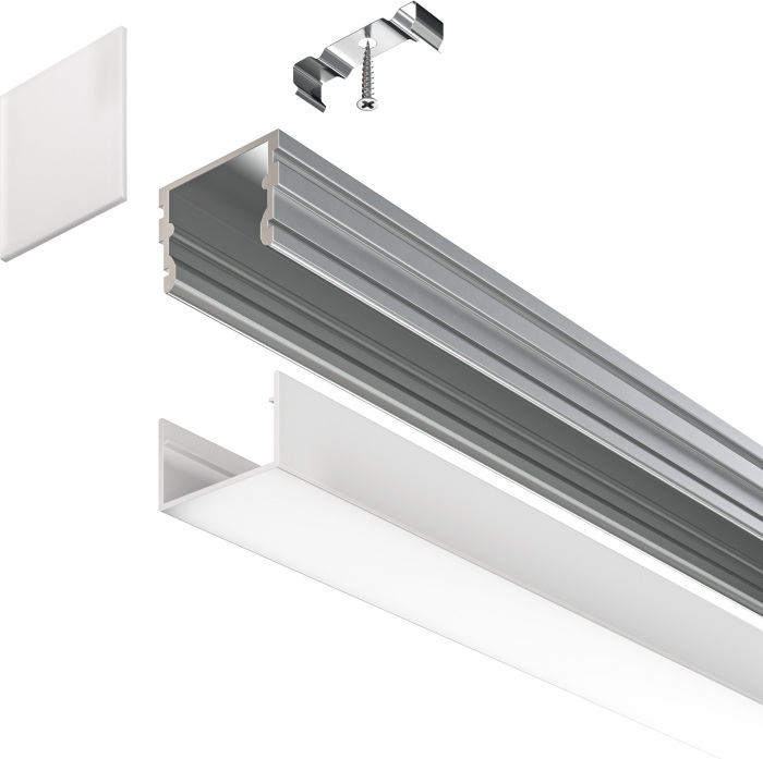 Алюминиевый профиль накладной 21x21 Maytoni Led Strip ALM007S-2M (alm007s-2m)