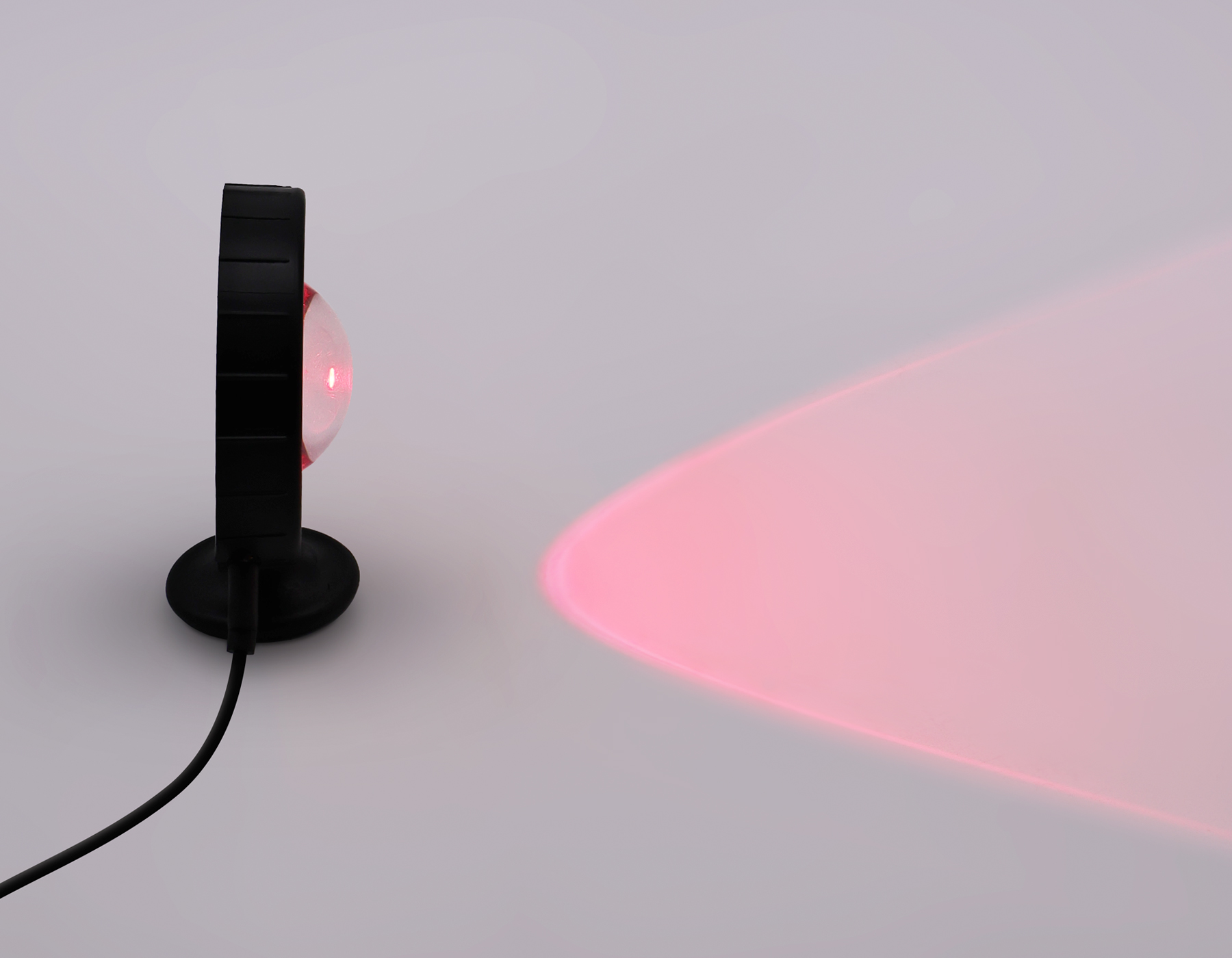 Атмосферная светодиодная настольная лампа с пультом DE8383 BK черный LED RGB 3W (ПДУ RGB)