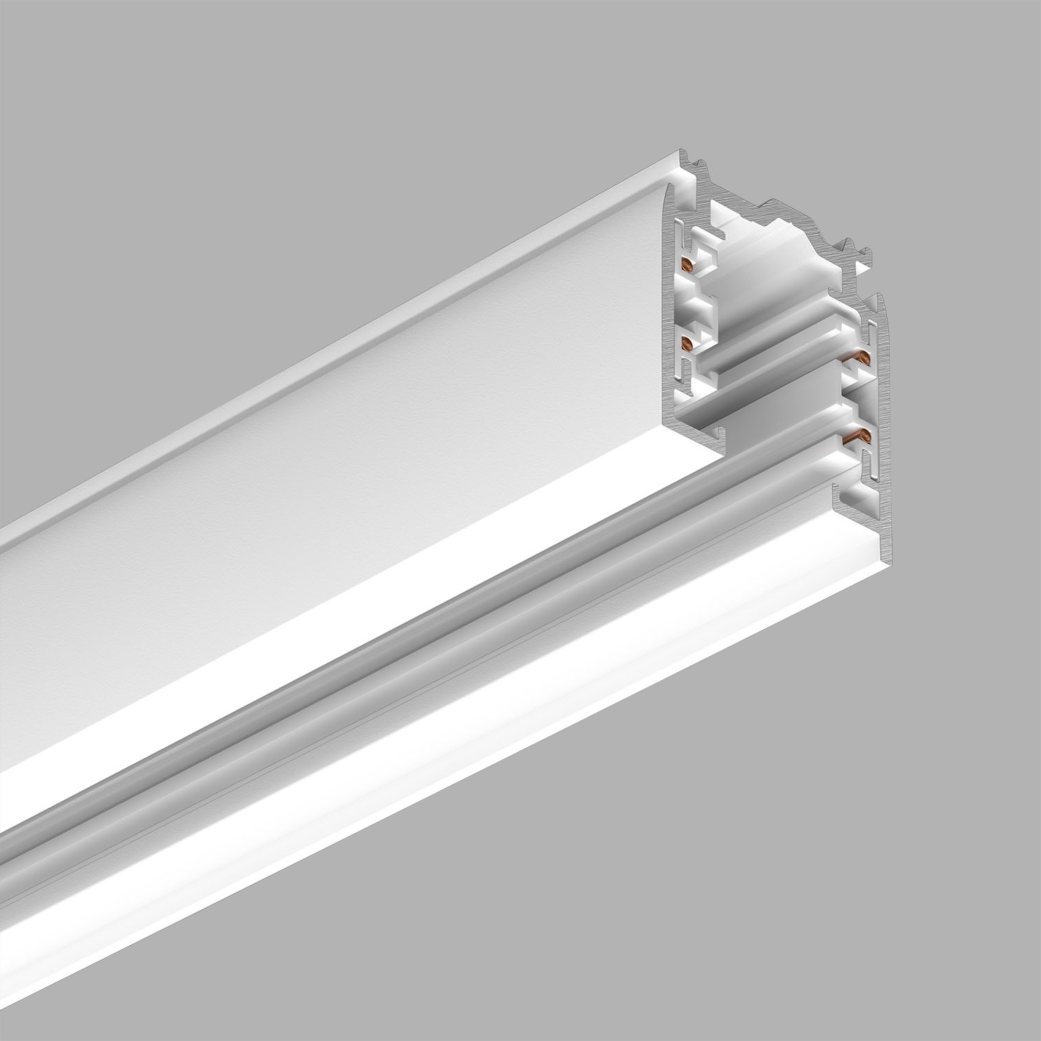 Трехфазный трек накладной Ledron АВД-5102 White (4253)