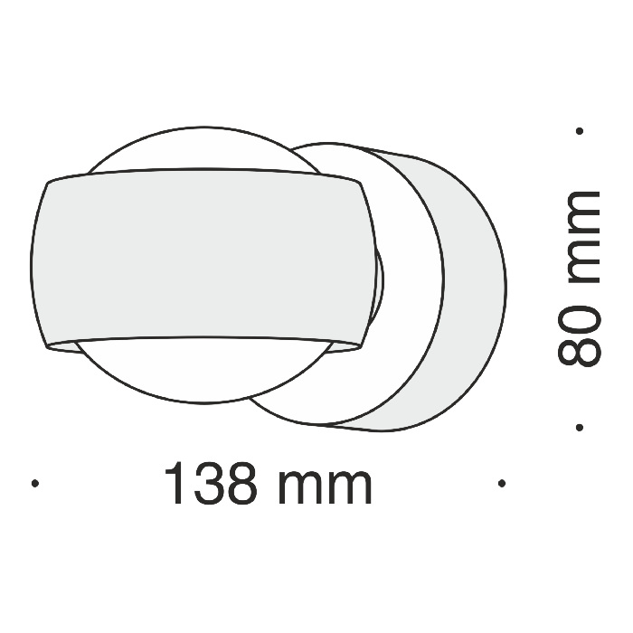 Бра светодиодное Lens MOD072WL-L8B3K IP54 (mod072wl-l8b3k)