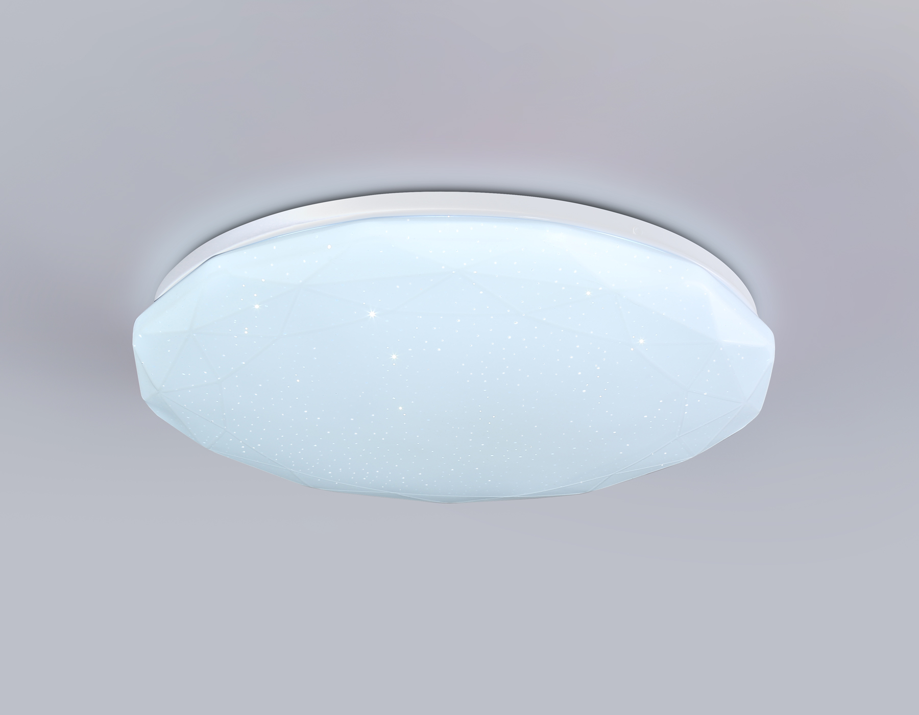 Светодиодный светильник RGB с пультом управления FZ417 WH белый IP20 46W 3000K-6500K+RGB D380*60 (ПДУ ИК)