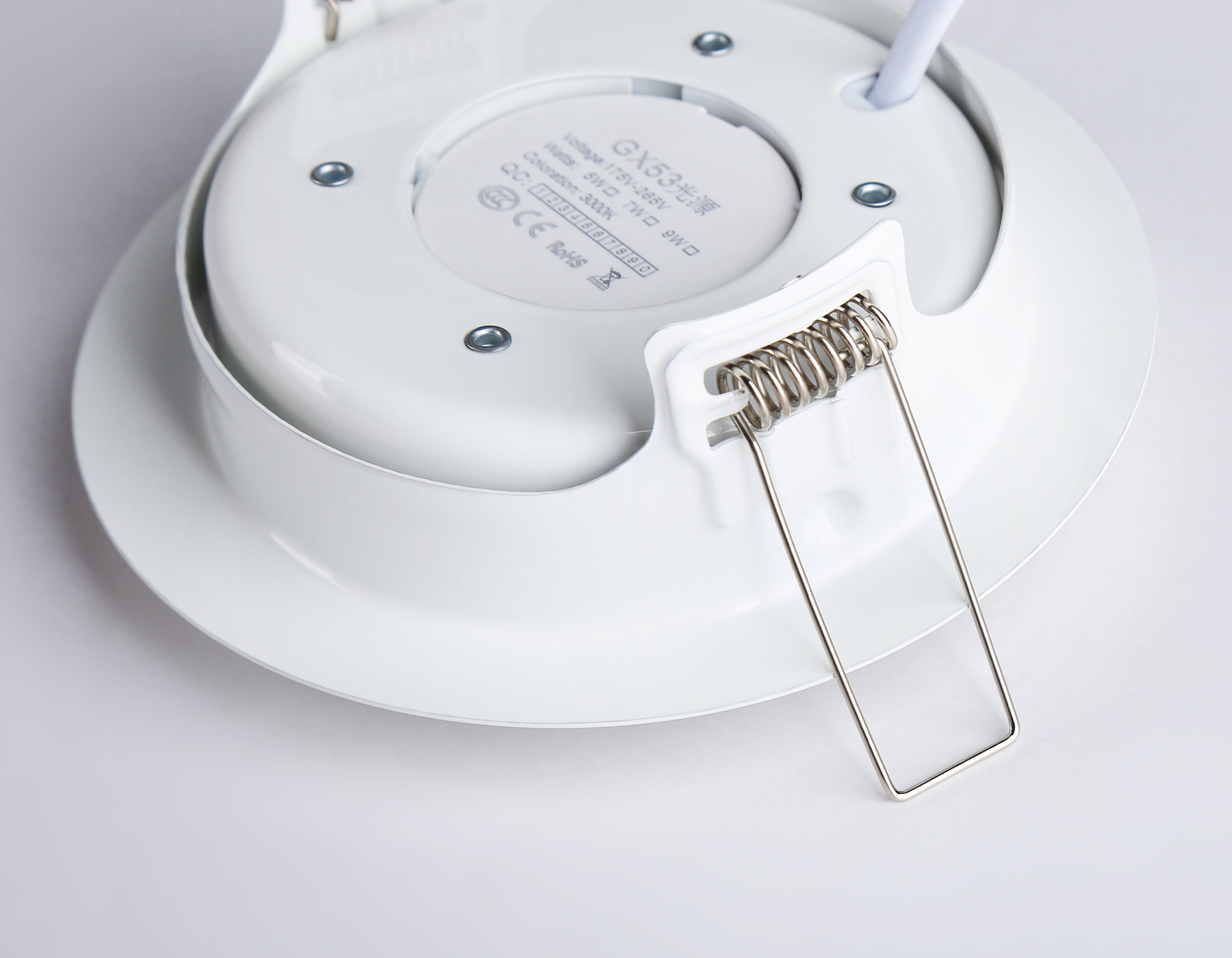 Светильник встраиваемый поворотный со сменной лампой GX53 G10122 WH белый GX53 max 12W D120*48