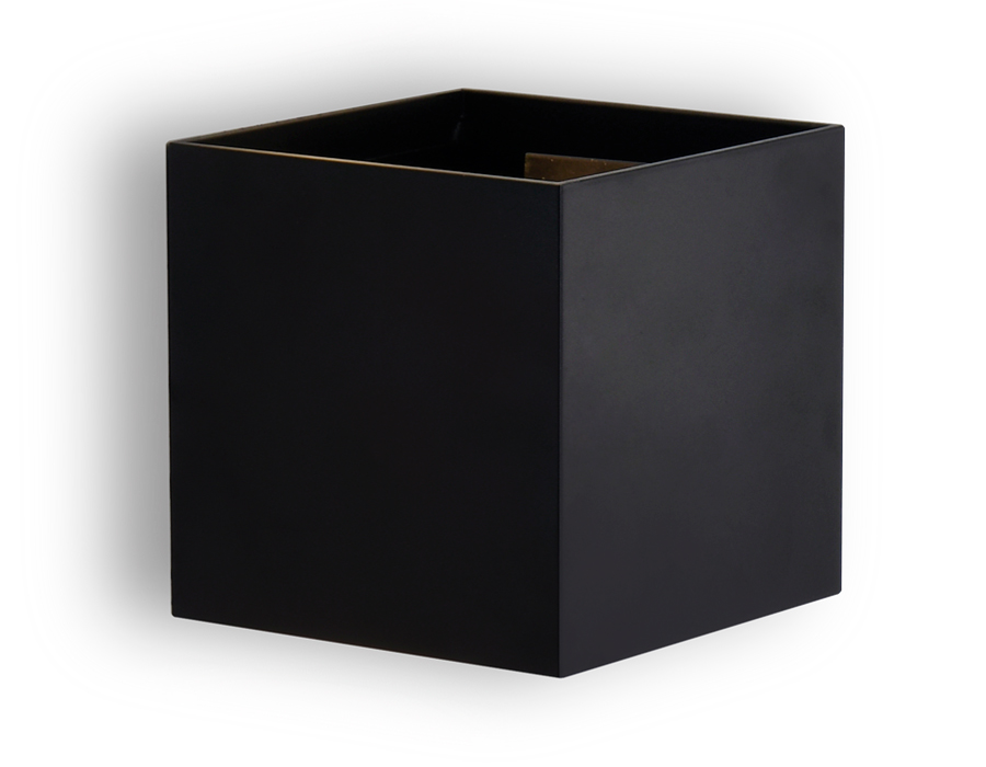 Настенный светодиодный светильник FW138 BK/S черный/песок LED 3000K 10W 100*100*100